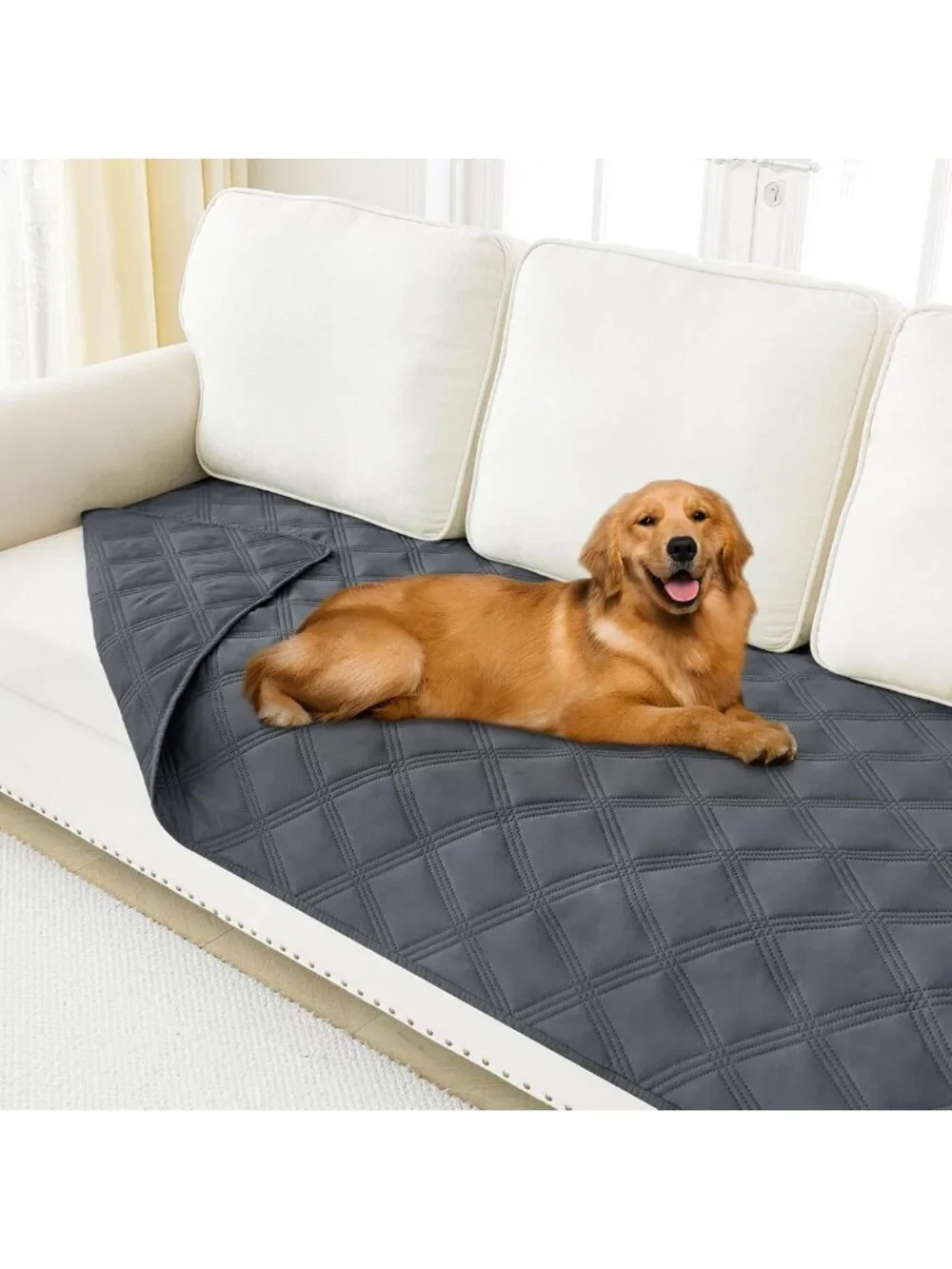 Waterproof Reversible Dog Bed Cover & Pet Blanket for Sofa Couch - Cozy